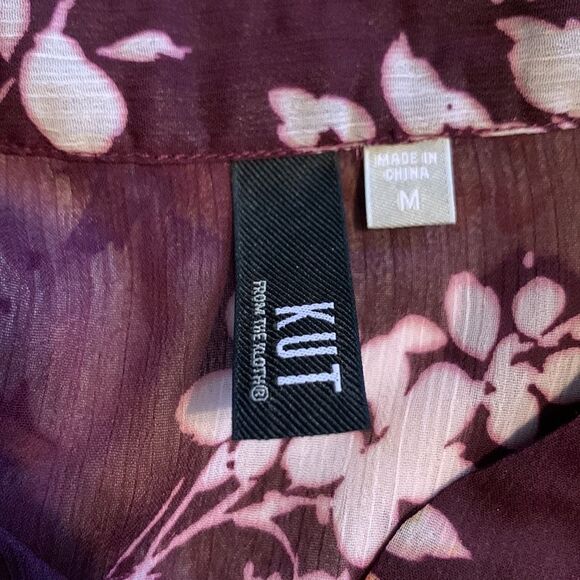 NWOT KUT FROM THE KLOTH sheer top- size M - Picture 5 of 9
